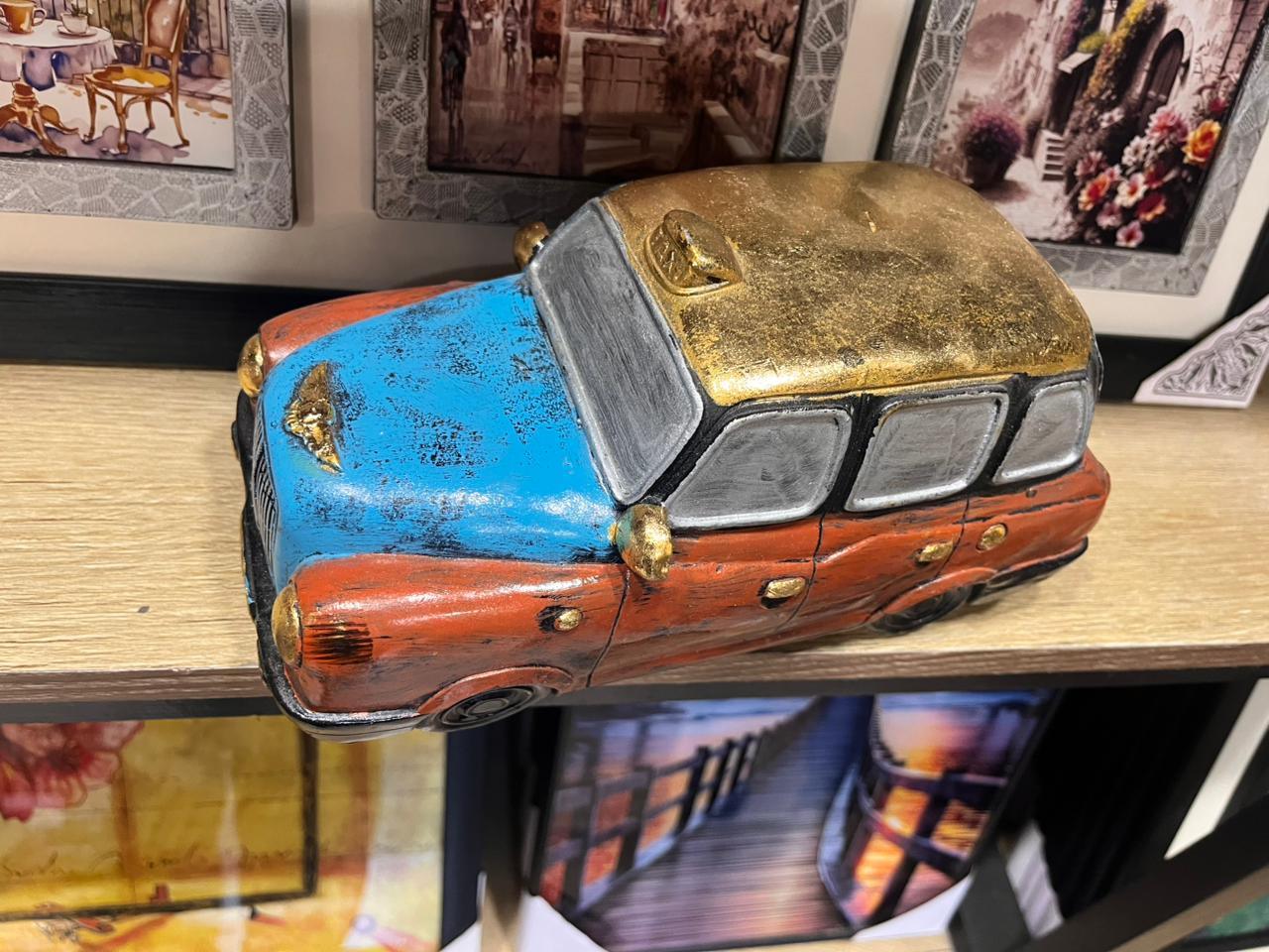 Vintage London Taxi Car Showpiece – Retro Home & Office Decor