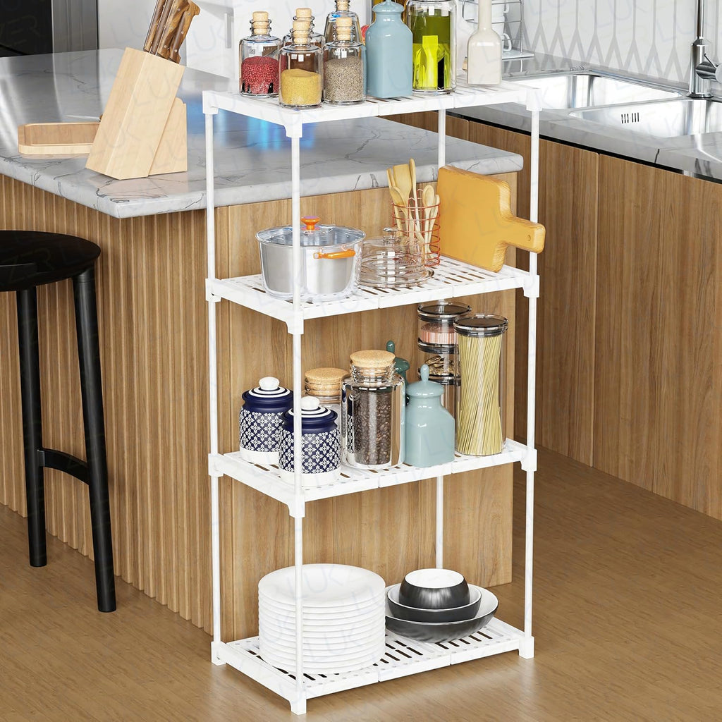 4-Tier Rolling Kitchen Storage Rack – Vertical Space Saver