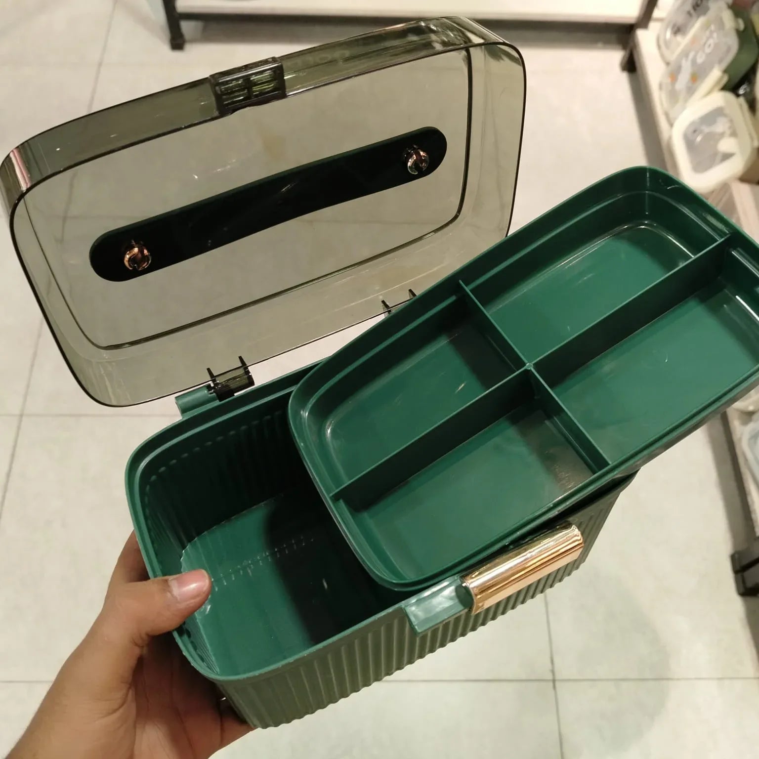 Luxury Storage & Jewellery Box with Transparent Lid