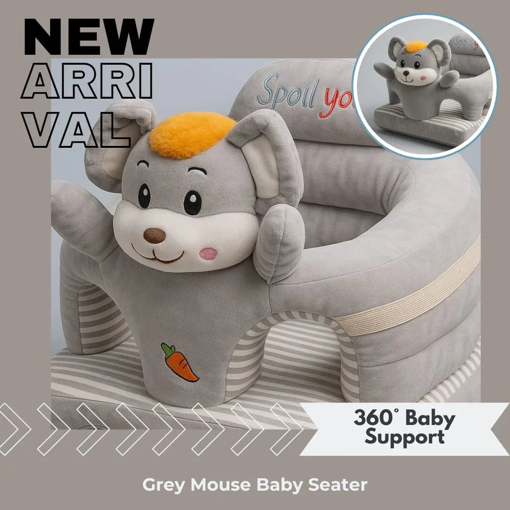 Grey Mouse 360° Baby Support Sofa Seat