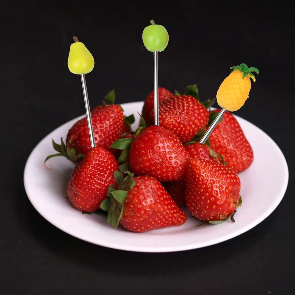 Rainbow Prism – 6Pcs Creative Fruit Fork Set