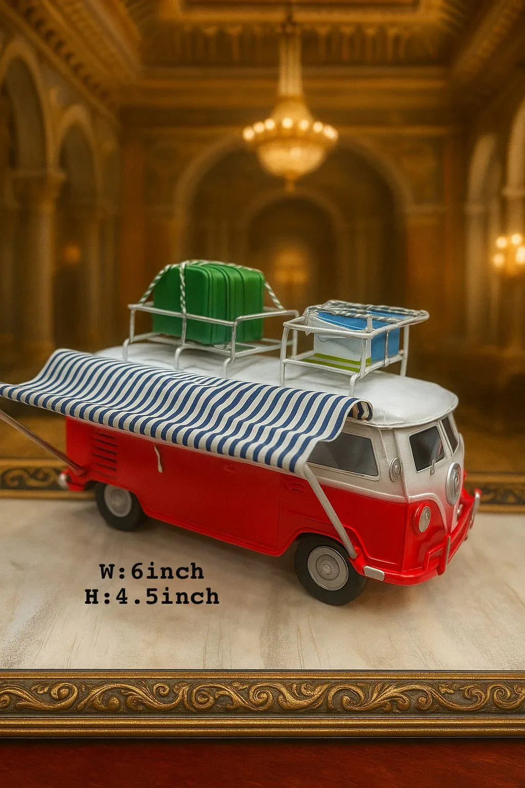 Metal Bus Model Showpiece – Vintage Decorative Art