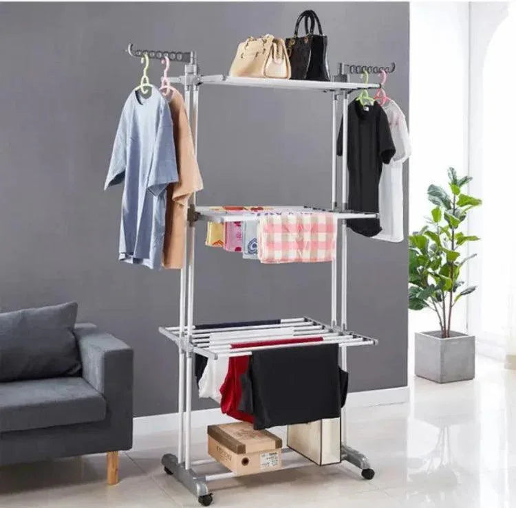 Portable Folding Drying Rack – Compact Clothes Hanger Stand