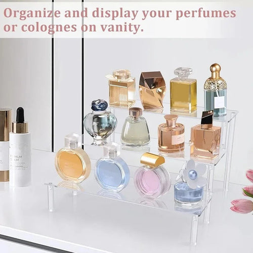 3-Tier Acrylic Display Stand – Premium Multi-Level Organizer