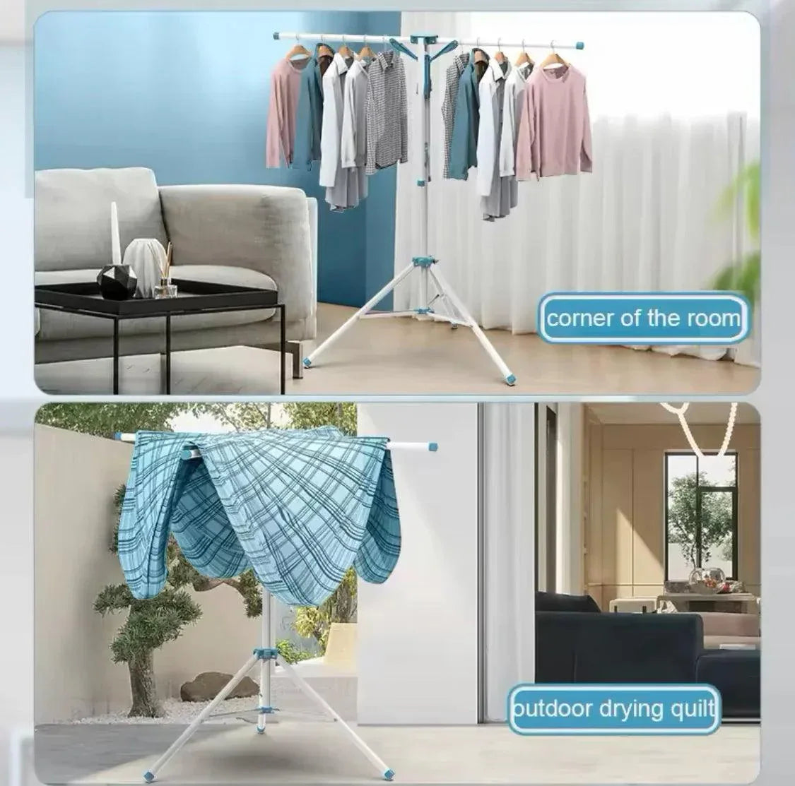 Laundry Clothes Drying Rack - Umbrella-Shaped Laundry Drying Rack