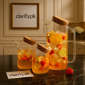 Heat-Resistant Borosilicate Glass Teapot with Cork Lid – Flower Kettle