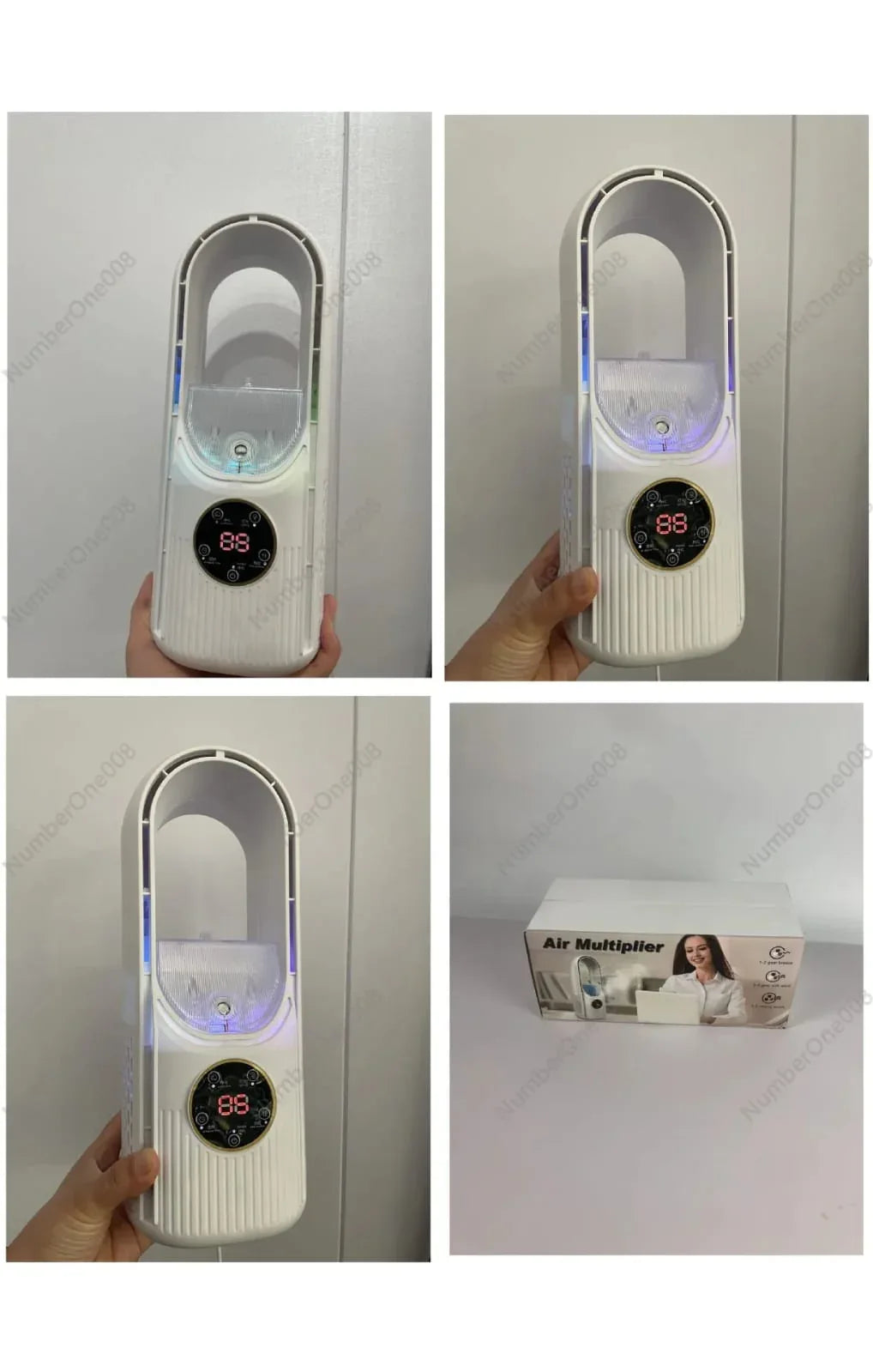 USB Leafless Desktop Air Cooler – Mist Fan Humidifier