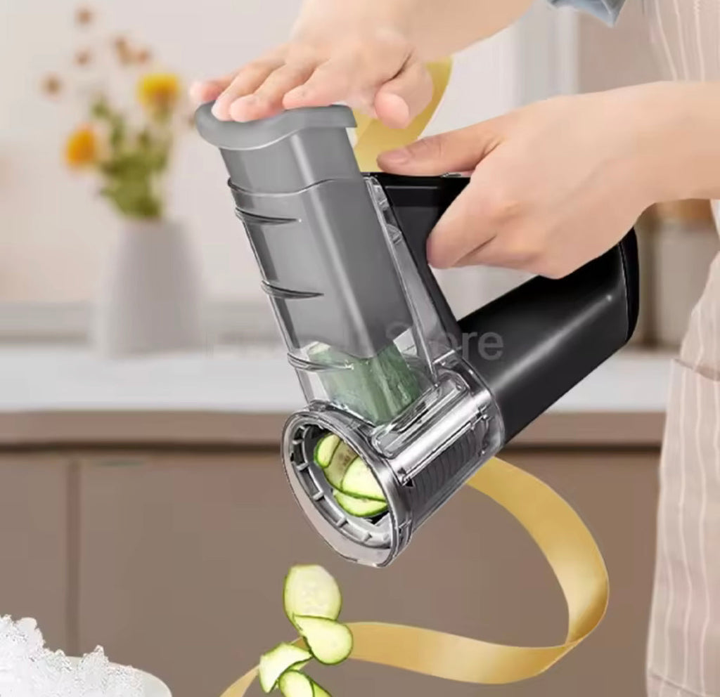 Electric Vegetable Slicer – 4-Blade Automated Prep Station