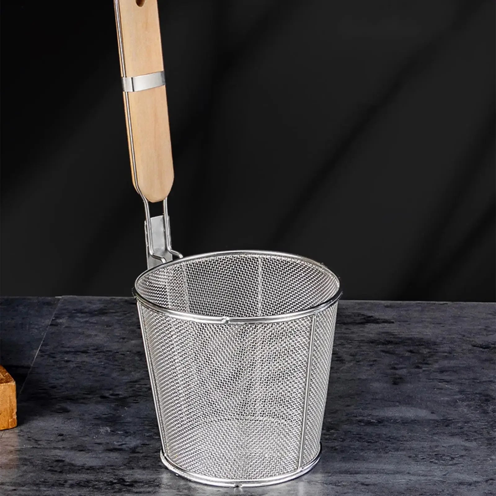 Stainless Steel Pasta & Noodle Strainer Frying Basket
