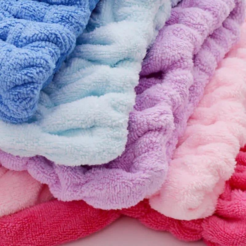 Flower Cap Towel – Quick Dry Microfiber Hair Wrap Turban