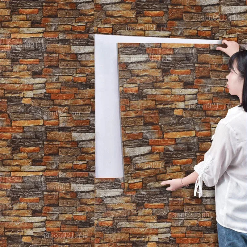 3mm Brick Wall Sticker (70x77cm)