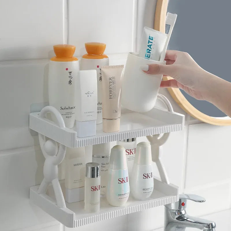 2-Tier Multipurpose Storage Rack for Bathroom & Kitchen