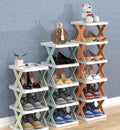 X Shaped Shoe Rack - Stylish and Space-Saving Shoe Organizer