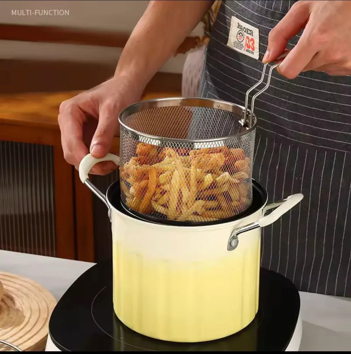 3L Deep Fryer – Stainless Steel Multipurpose Cookware