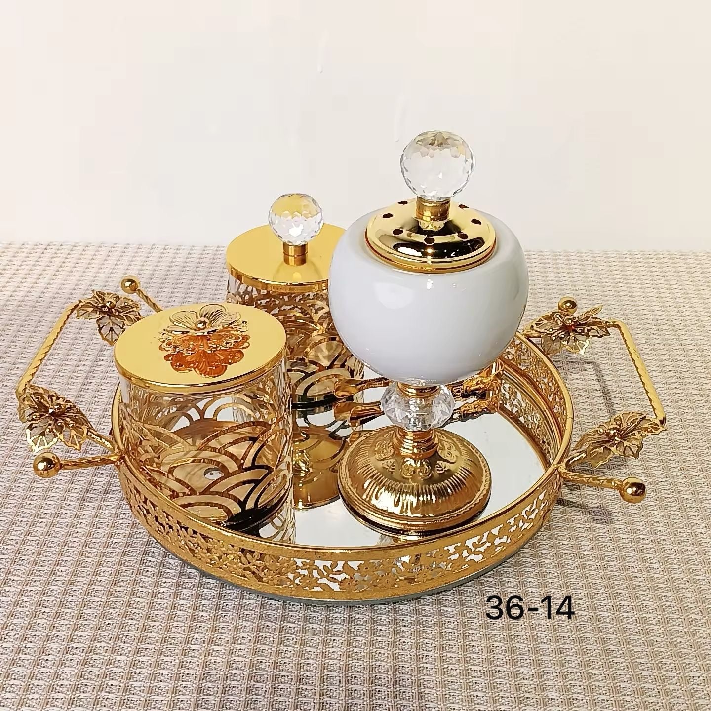 Arabic Metal Incense Burner – Luxury Gold Mabkhara for Bakhoor