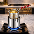 Stainless Steel Deep Fryer with Basket for Home Cooking
