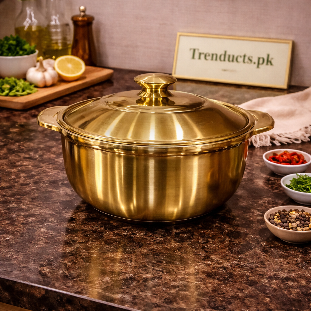 Premium Golden Hotpot-Style Serving Pot Collection