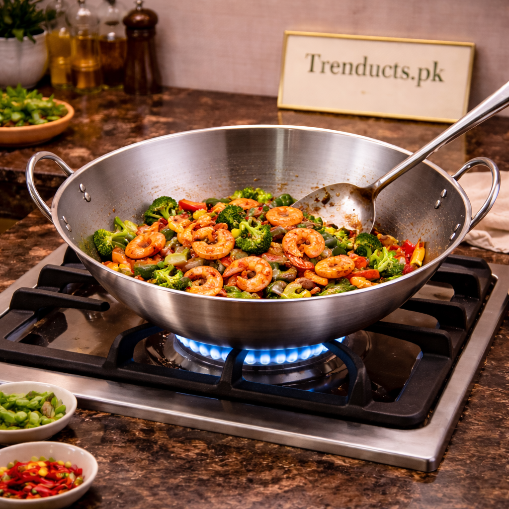Professional Stainless Steel Heavy Gauge Wok Collection