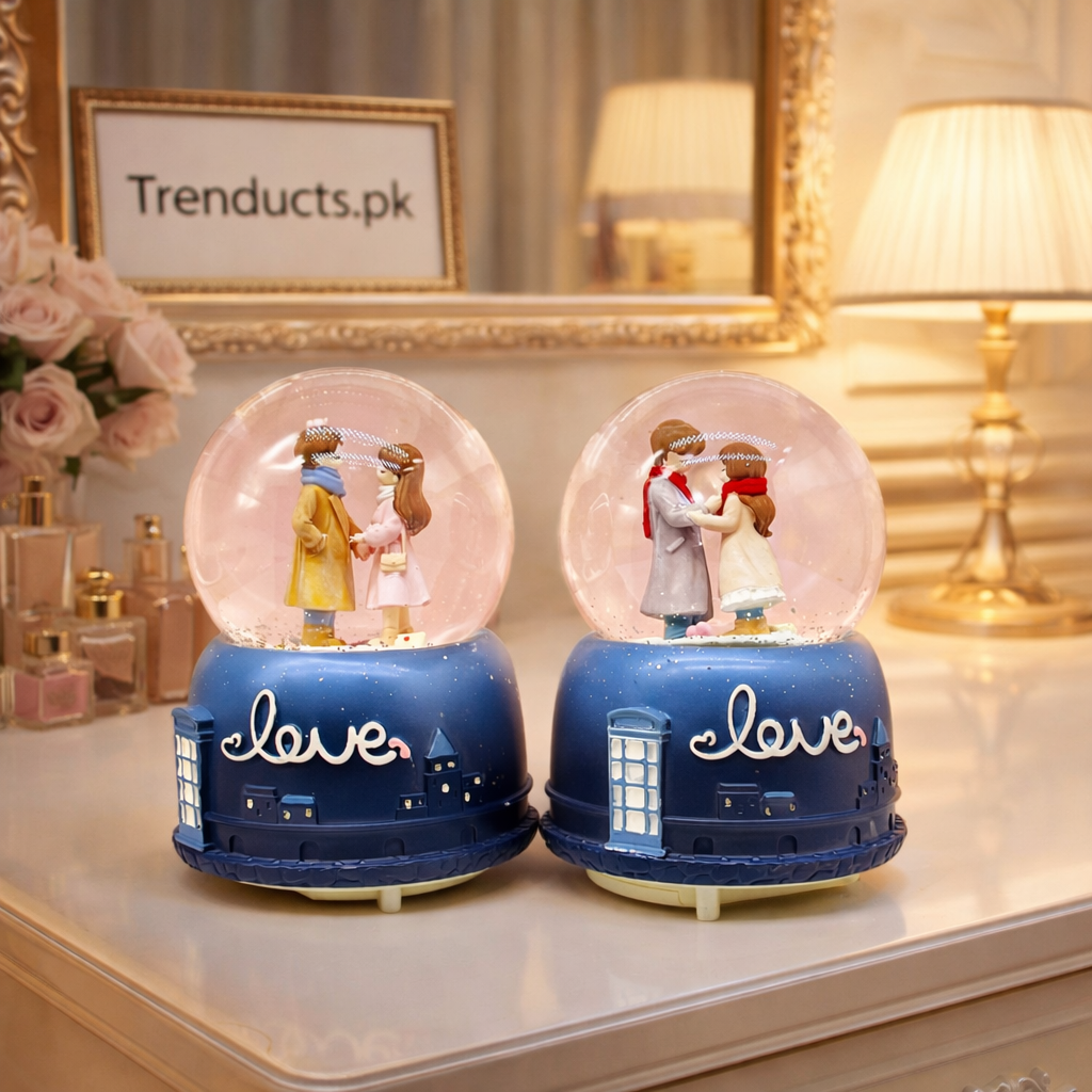 Premium Romantic LED Couple Snow Globe Collection (Random Designs)