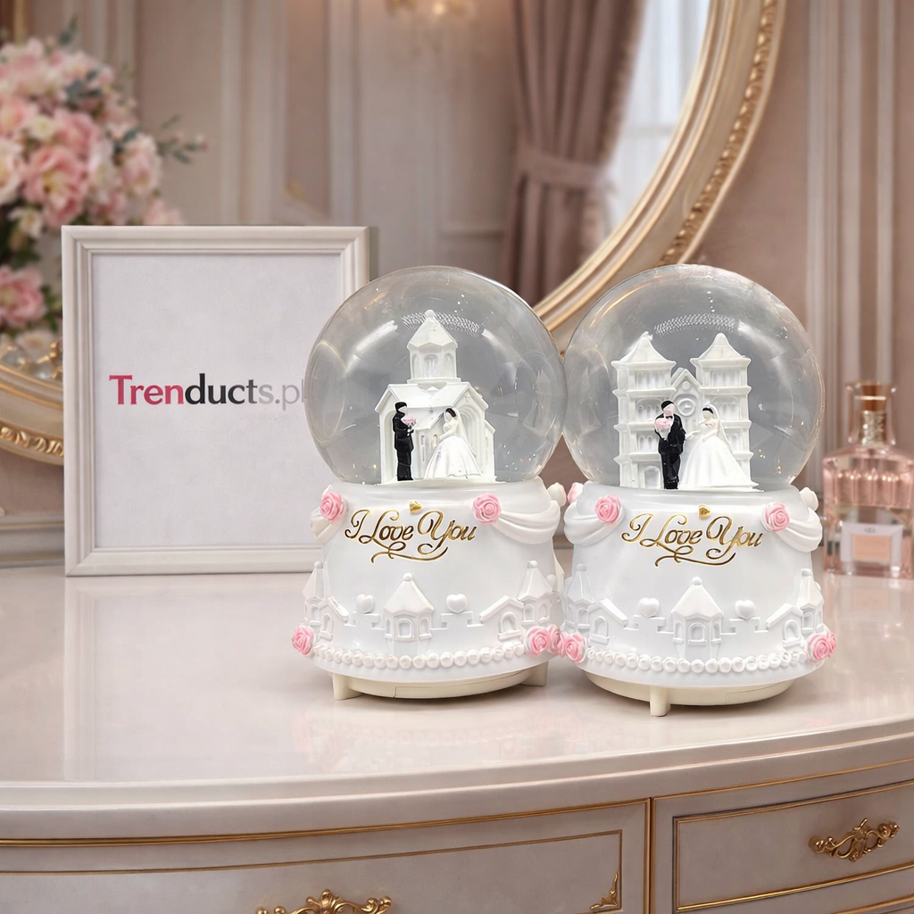 Premium Romantic LED Couple Snow Globe Collection (Random Designs)