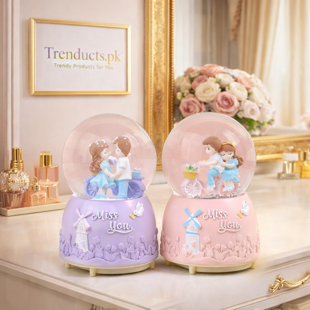 Romantic LED Mini Couple Snow Globe Collection (Random Designs)