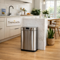 Premium Stainless Steel Step Trash Can - Sealing Garbage Bin for Kitchen & Bathroom
