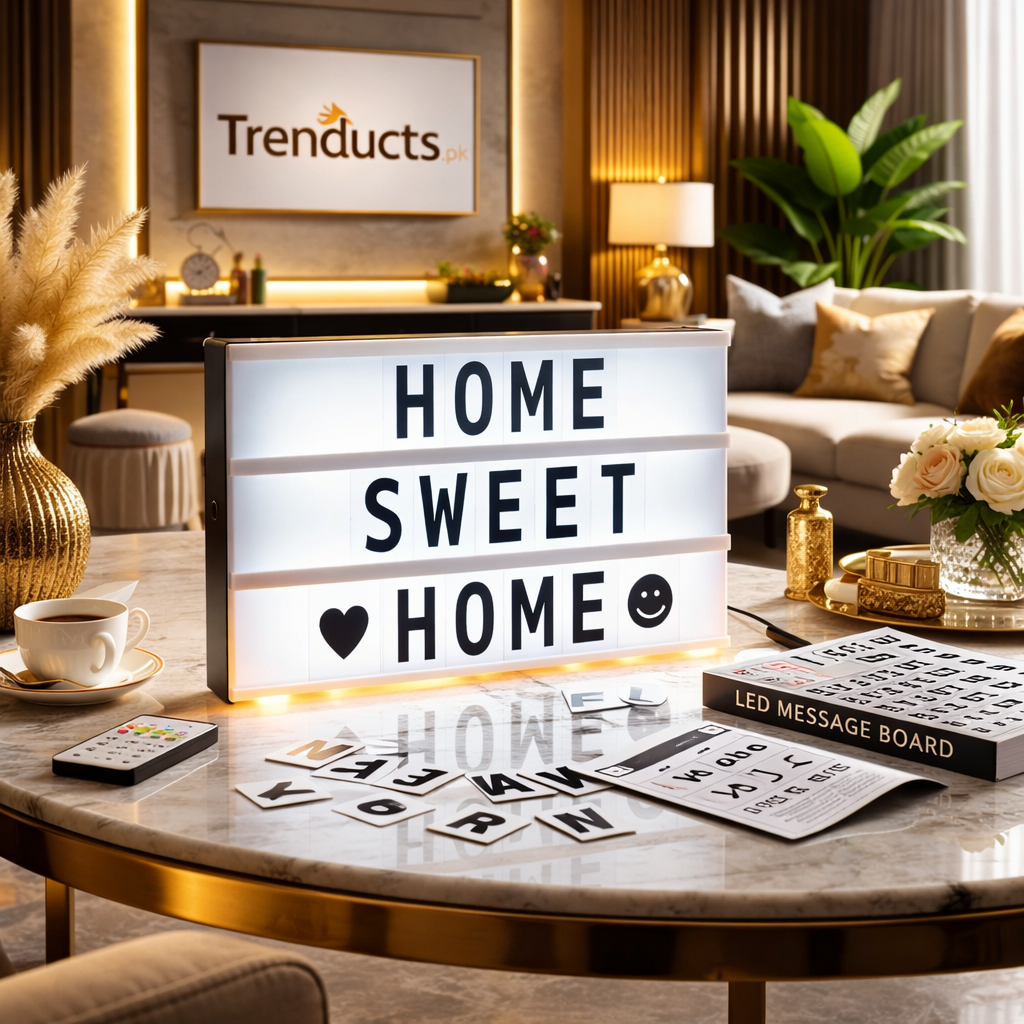 LED Message Board – Tabletop Cinema Sign with 175 Letters