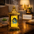 Vintage LED Metal Lalten – Decorative Antique Lantern with Flickering Glow