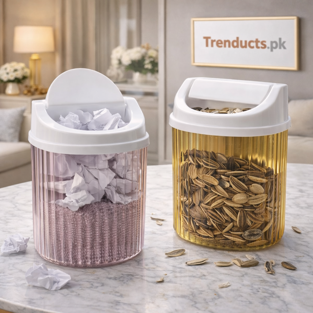 Mini Desktop Bin Acrylic – Stylish Desk Organizer