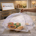 Foldable Mesh Food Cover – Elegant Kitchen Protection