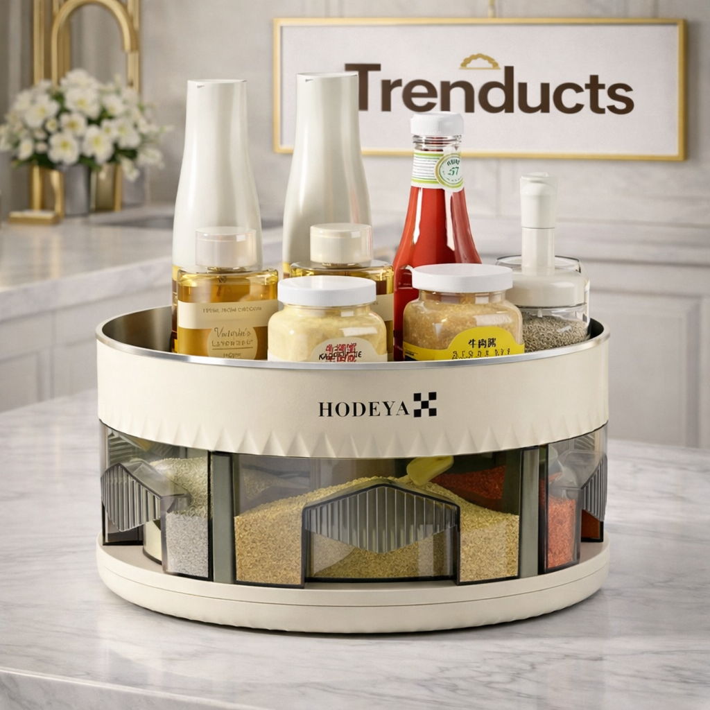 Multi-Compartment Spice Box – Kitchen Seasoning Organizer