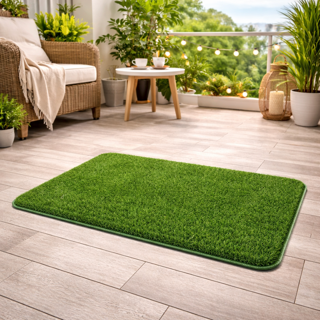 Premium Artificial Grass Door Mat – Weather-Resistant Outdoor Entrance Rug