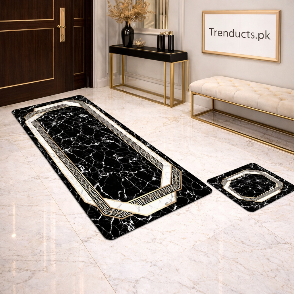 Premium 2-Piece Anti-Slip Runner Set – Large Waterproof Nappa Fabric Mats