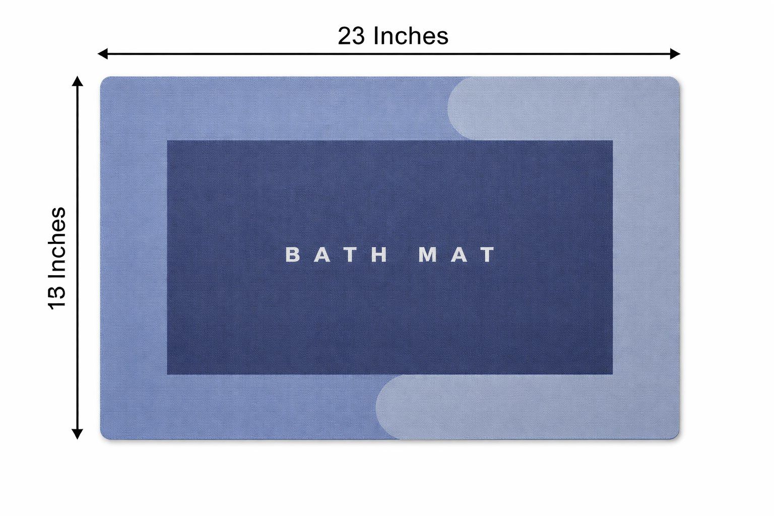 Square Bath & Kitchen Mat – Super Absorbent Quick-Dry Anti-Slip Floor Rug