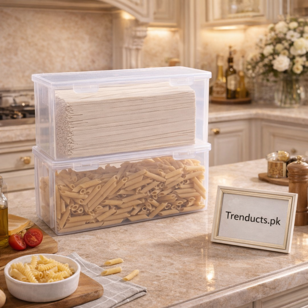 Stackable Airtight Food Storage Box – Clear Kitchen Organizer