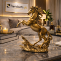 Gilded Gallop Royal Golden Horse Showpiece