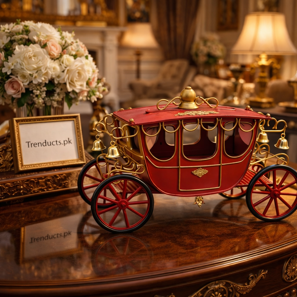 Royal Red Vintage Carriage Regal Decorative Showpiece