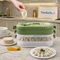 Multifunctional Dumpling Maker & Storage Box: Manual Dough Press Mold