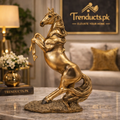 Royal Golden Rearing Horse Statue – Dynamic Luxury Decor