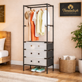 Heavy-Duty Foldable Cloth Drying Rack - Rust-Proof Stainless Steel