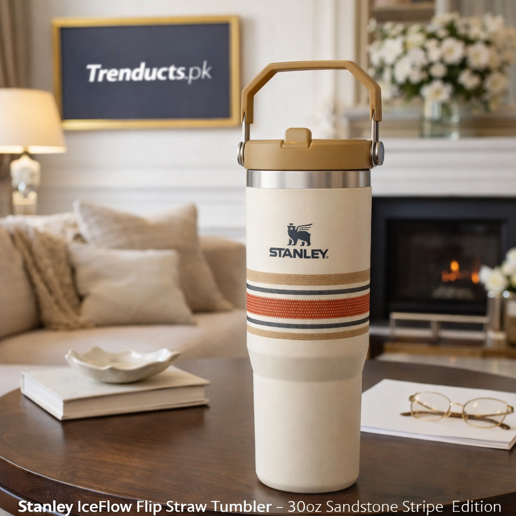 Stanley IceFlow 30oz Cream Mesh – Leak-Proof Tumbler