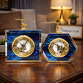 Markhor Edition - Luxurious Metal Table Clock (each)