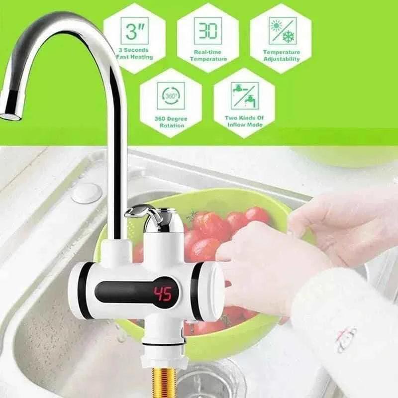 Electric Heating Faucet for Instant Hot & Cold Water – Instant Water Heater System