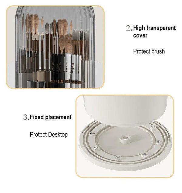 Acrylic Makeup Brush Organizer - Stylish Holder for Your Beauty Tools