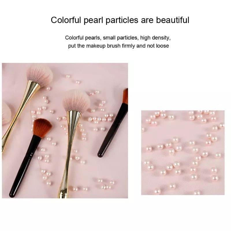 Acrylic Cosmetic Brush Holder - Stylish Acrylic Pearl Makeup Brush Organizer