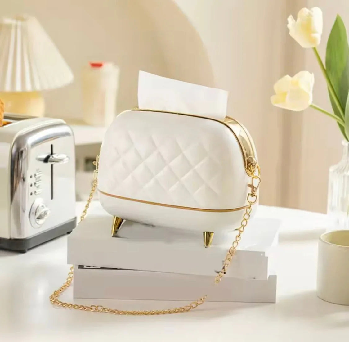 Luxury Purse Style Tissue Box – Elegant Tissue Holder