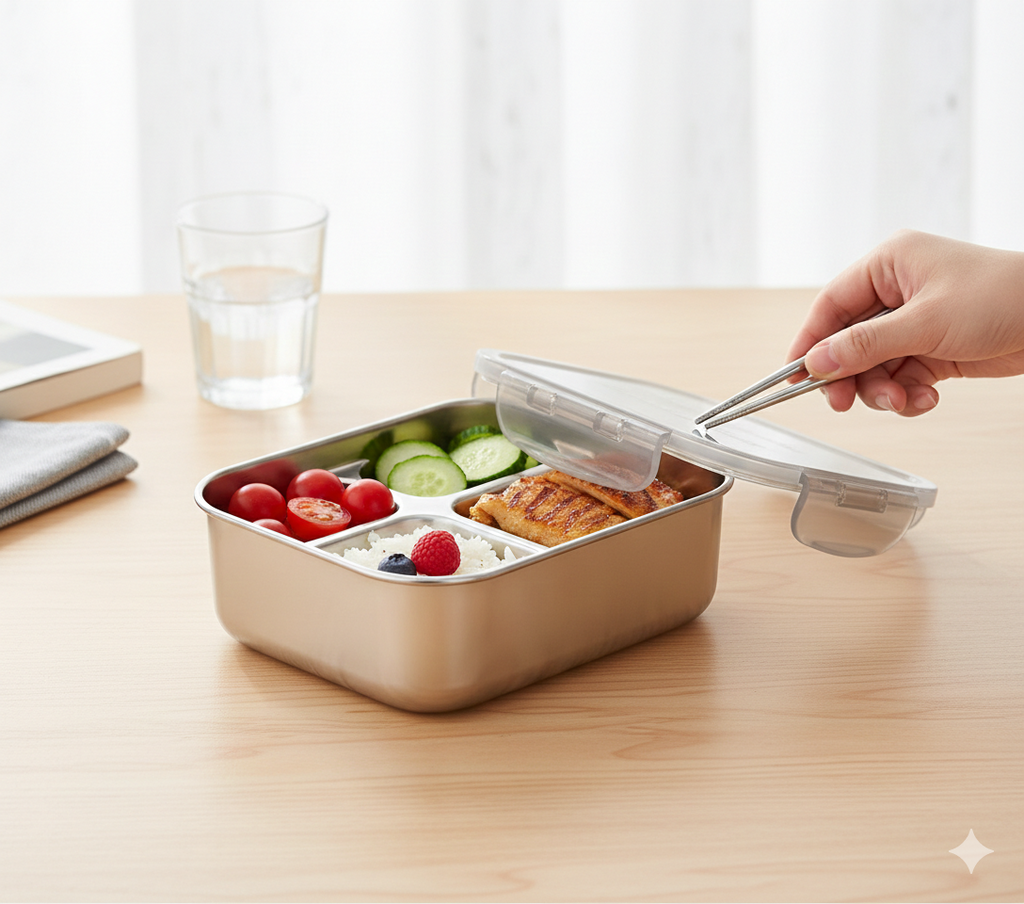 Premium Stainless Steel (SS) Lunch Box – Durable & Leak-Proof