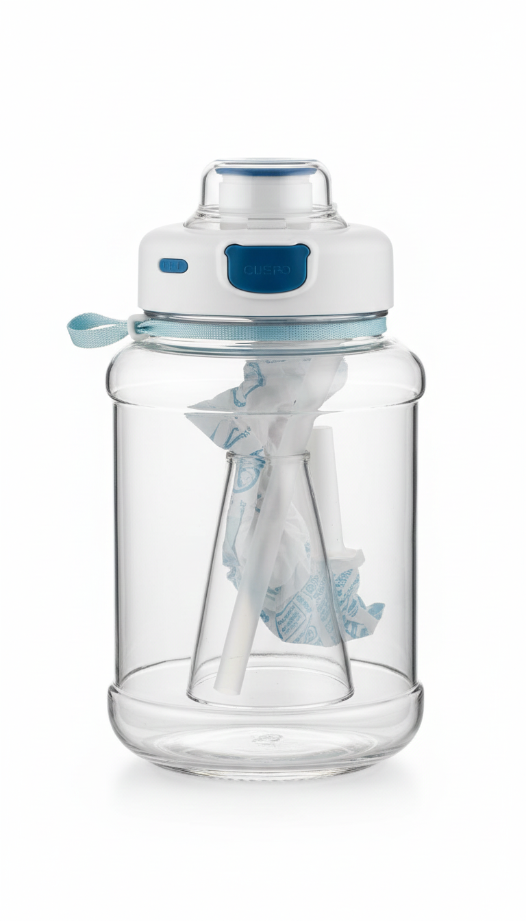 Trumpet-Style Designer Water Bottle – Elegant Ergonomic Shape