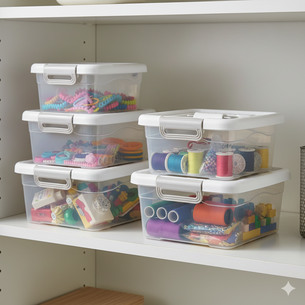 New Style Storage Box - Minimalist Organizer with White Lid