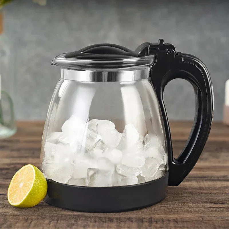 Heat Resistant Glass Teapot Set – 900ml Kettle with Stainless Steel Filter & 3 Cups